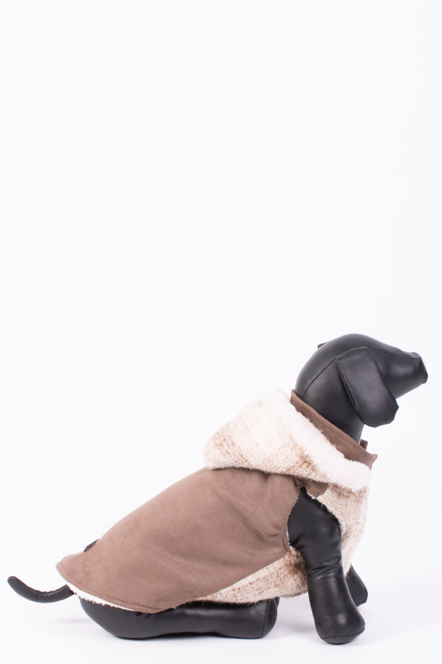 Кучешка дреха с карирана качулка